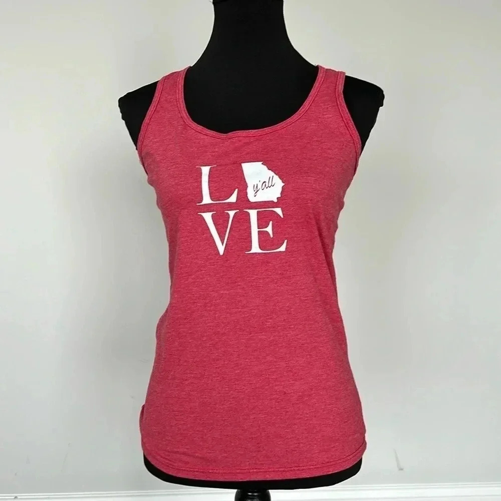 Gilden Georgia "Love Y'all" Tank Top Sz SM‎